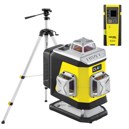 Nivel System CL4B + statyw SJJ-M1 EX + czujnik CLS-5 - laser krzyżowy niebieski 4 × 360° 4D Bluetooth